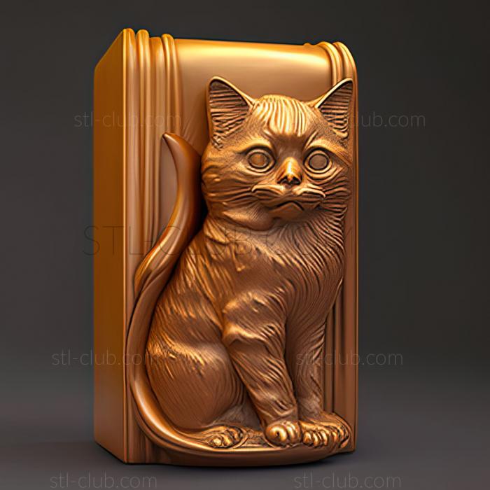 3D model st Pittsburgh refrigerator cat (STL)